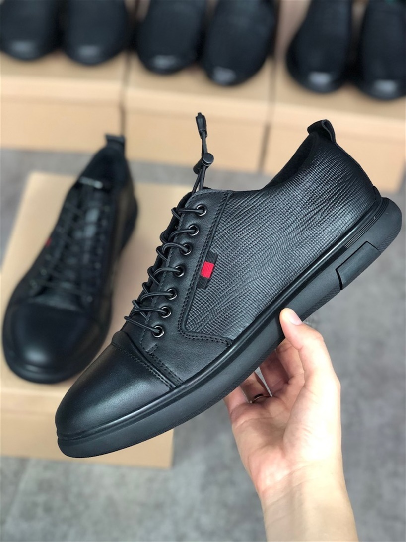 

High Quality Designer Mens Dress Shoes Luxury Loafers Driving Genuine Leather Italian Slip on Black Casual Shoe Breathable With Box 023, Color 1