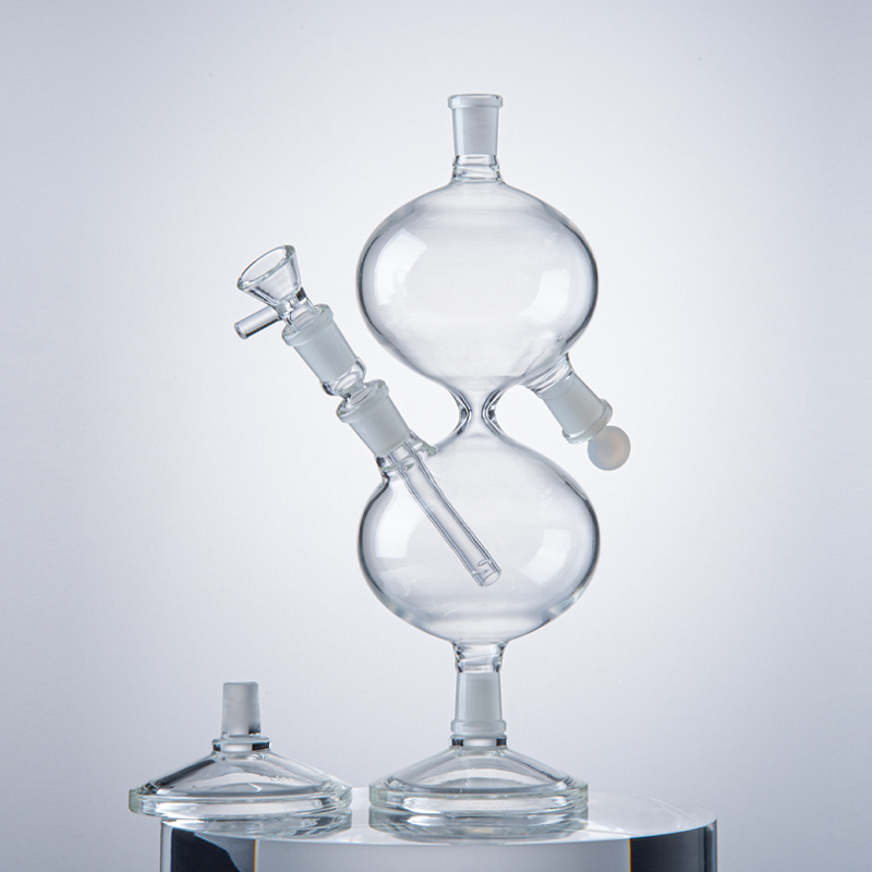 

11 Inch Recycler Hookahs Infinity Waterfall Bong Universal Gravity Water Vessel Pipes 14mm Joint Glass Bongs With Diffused Downstem Oil Dab Rigs