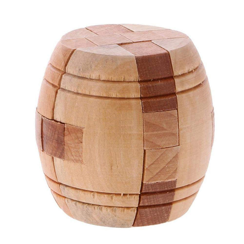 

Puzzles Wooden Cube Kong Ming/Luban Lock Toys for Children Barrel Intellectual IQ Brain Teaser Toys Training Test New