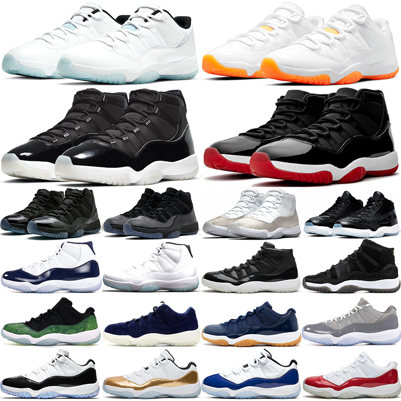 

jumpman 11s 11 Basketball shoes Legend Blue Jubilee 25th Concord Gamma bred Cap and Gown Win Like 96 Navy gum Bleached Coral Trainers mens womens sneakers, Unc