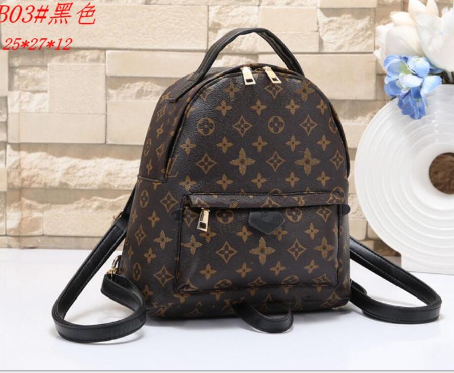 

Hight quality brand Women's Palm Springs Backpack Mini genuine leather children backpacks women printing leather backpack Lvs Louise Viuton