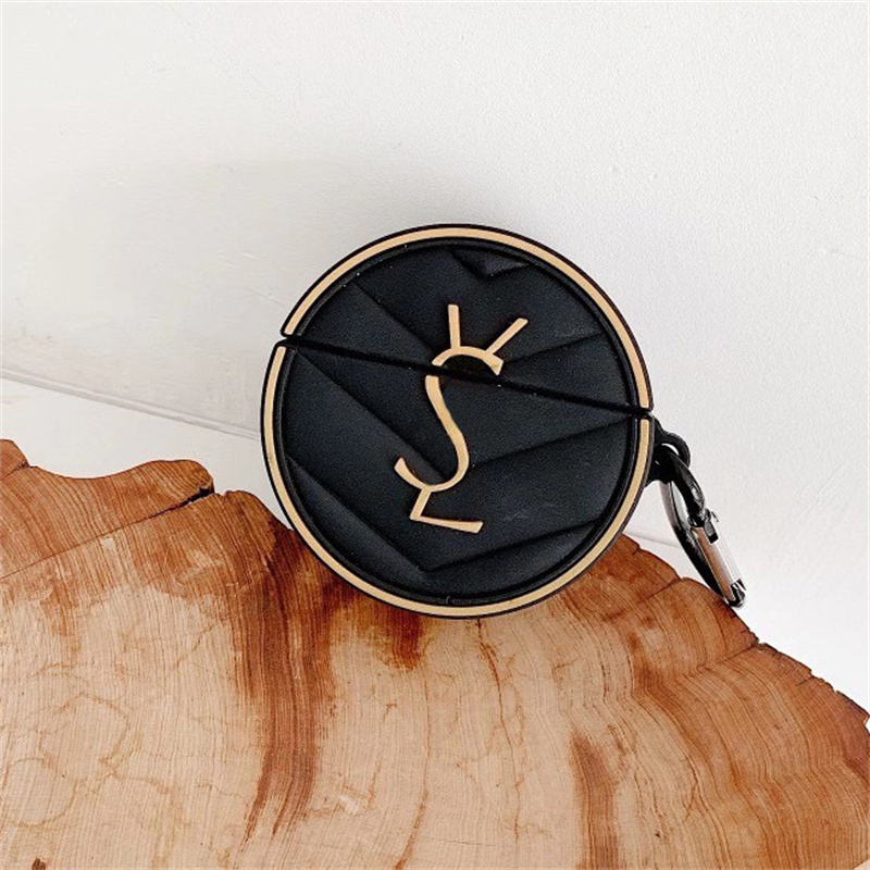 

Leather Earphone Case Designer Bluetooth Earphone Case For 1/2/3 Airpod Pro Cases Luxury Designers Letter Print Wireless Headphone Case
