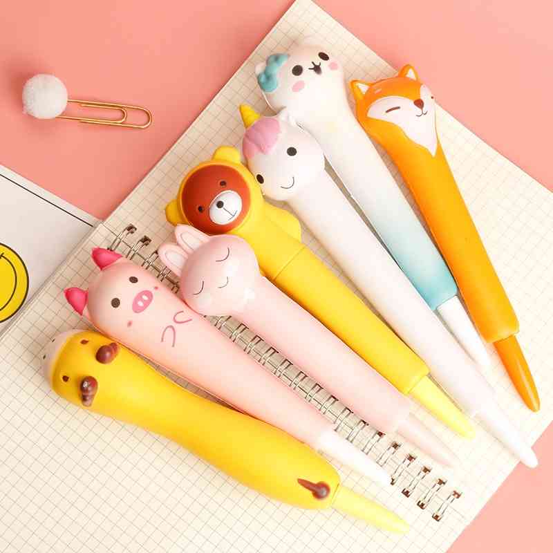 

New cute girl heart cartoon decompression students creative vent slow rebound neutral pen