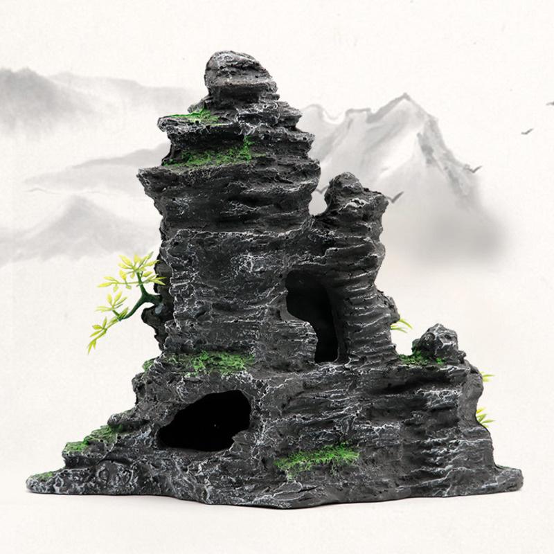 

Decorations Aquarium Decoration Accessories FishTank Landscape Large Rockery Ornaments Decor Fish Reptile Hiding Cave Aquascape