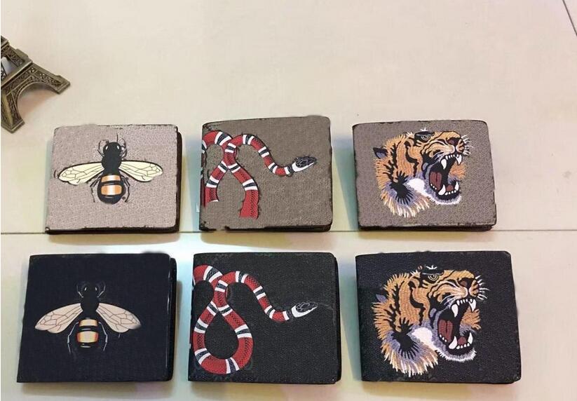 

Mens Wallet top quality Men's Gunuine Leather Wallets For Men Purse Wallet Designer Animal printed with box dustbag