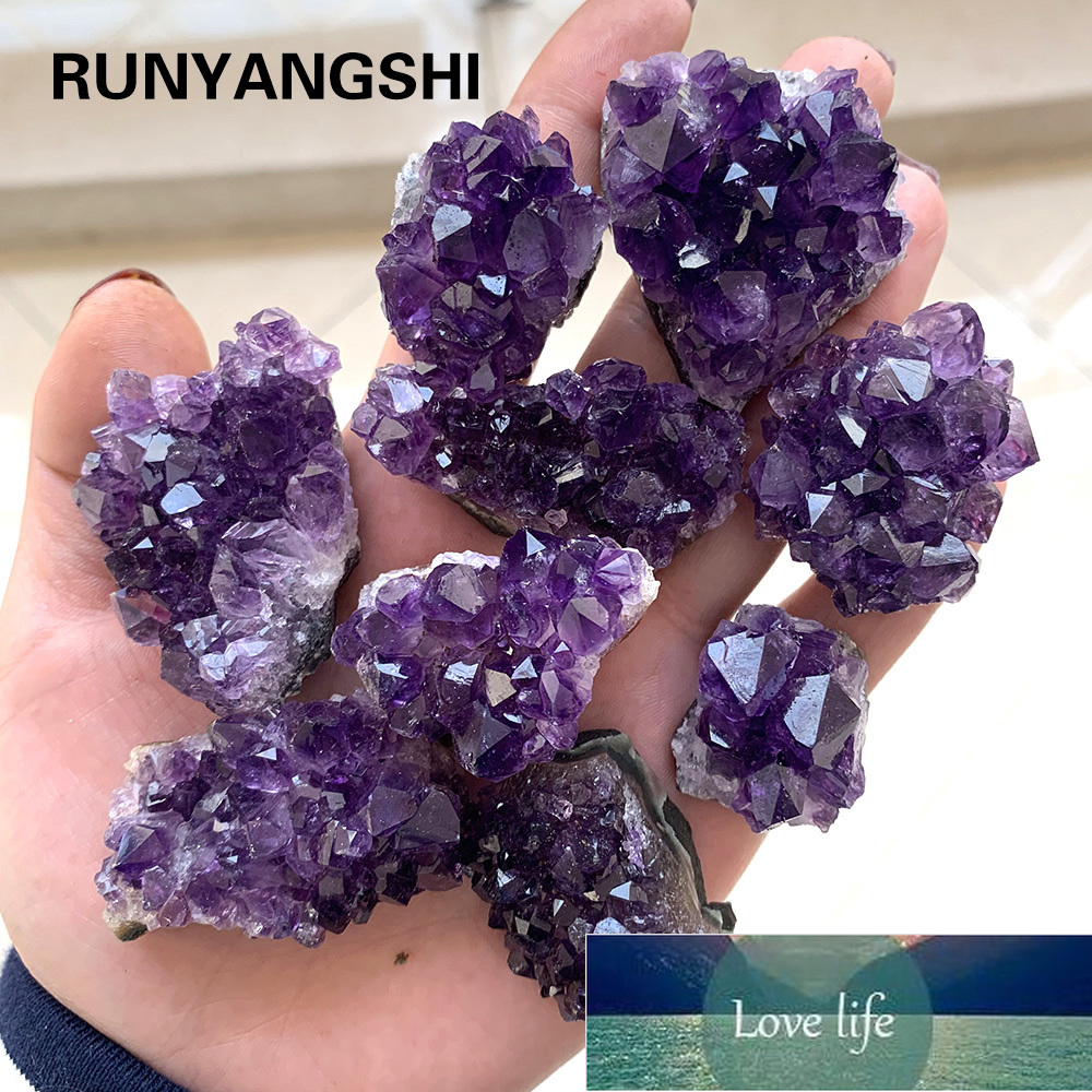 

Natural Raw Amethyst Quartz Purple Crystal Cluster Healing Stones Specimen Home Decoration Crafts Decoration Ornament