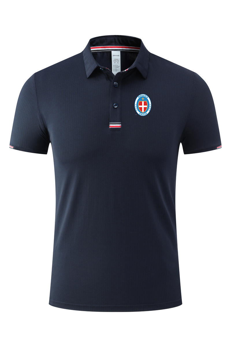 

Novara Calcio Men's Polo Summer Soft Fashion Design Comfortable Fast-dry Adult Soccer T shirt Short Sport Clothes, No 2