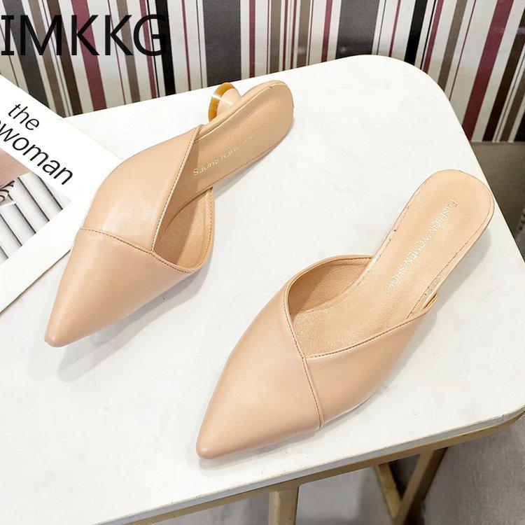 

Slippers Summer Sandals Women Low Heels Lady Slides Classics Slip On Shoes Sexy Party Red Wedding Slingbacks, Black