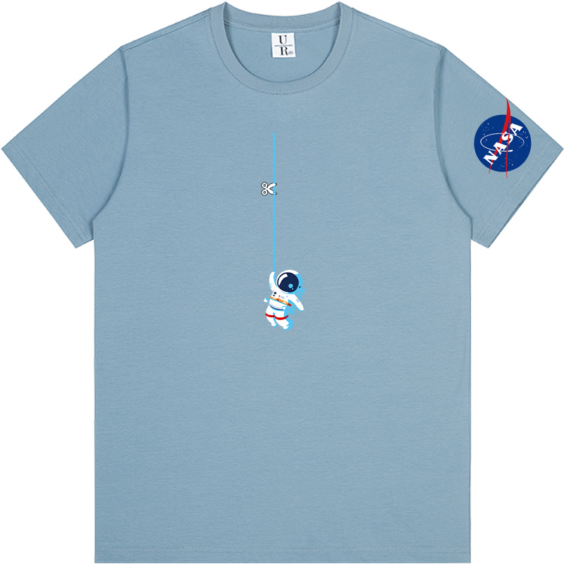 

NASA Logo T-Shirt National Aeronautics Space Administration T Shirt Men and Women 206, White