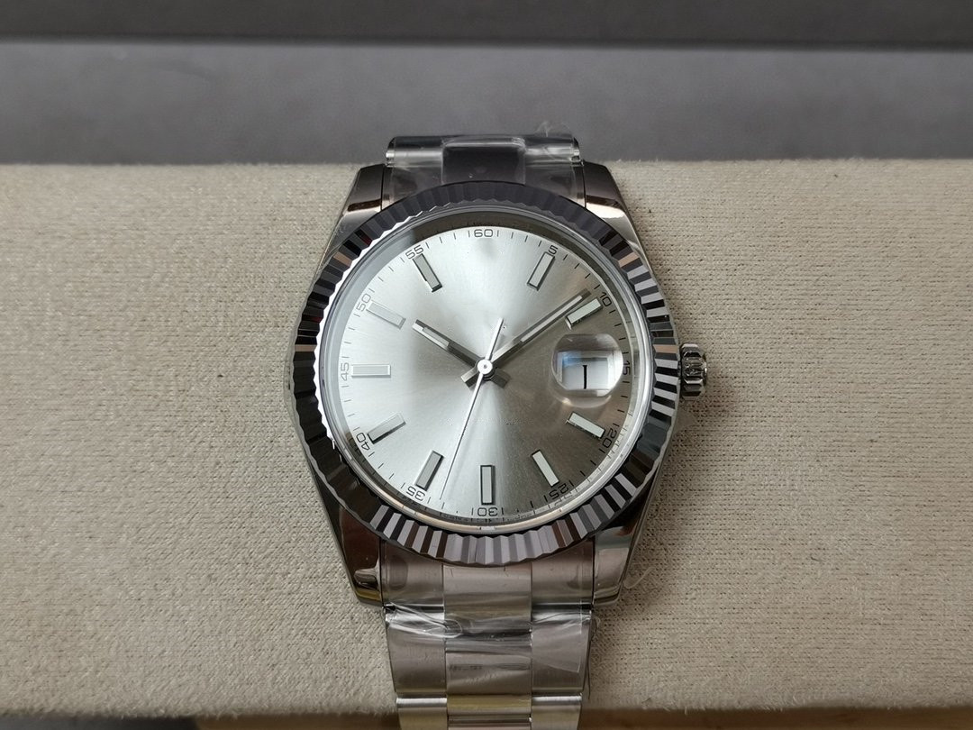 

new mens watches automatic mechanical 41MM stainless steel proof watch 2813 Movement drill ring sapphire luminous wristwatches 104580 montre de luxe, Silver