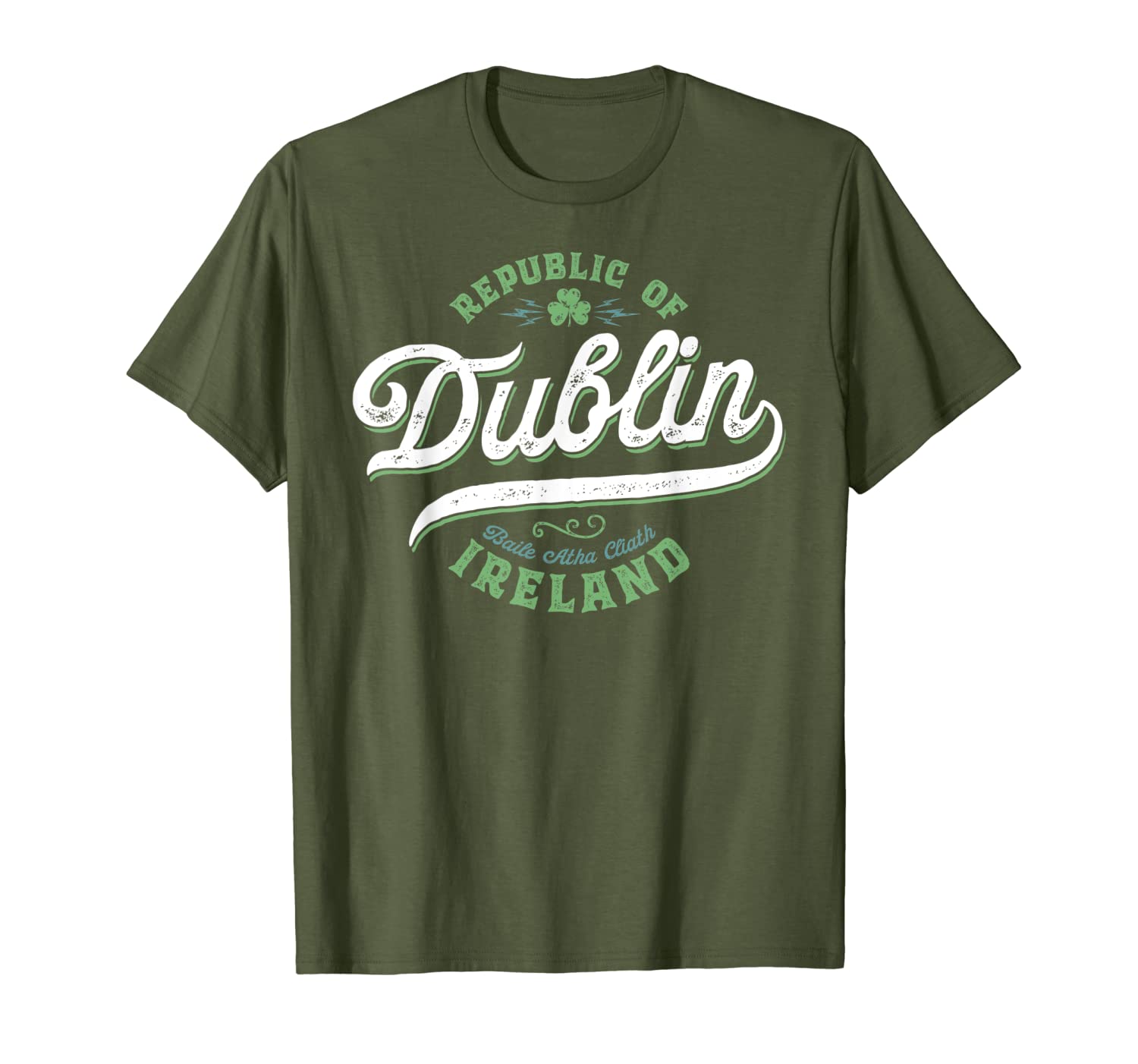 

dublin ireland | eire vintage irish capital dublin t-shirt, White;black
