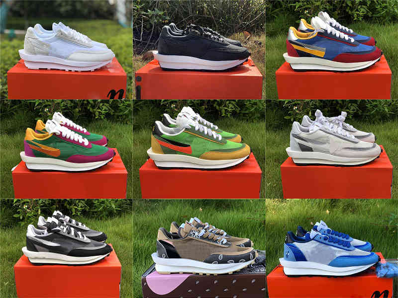 

Shoes Authentic LDV Waffle boots LDWaffle Men Women Daybreak NYLON Pine Green Blue White Chunky Dunky Trainers Original