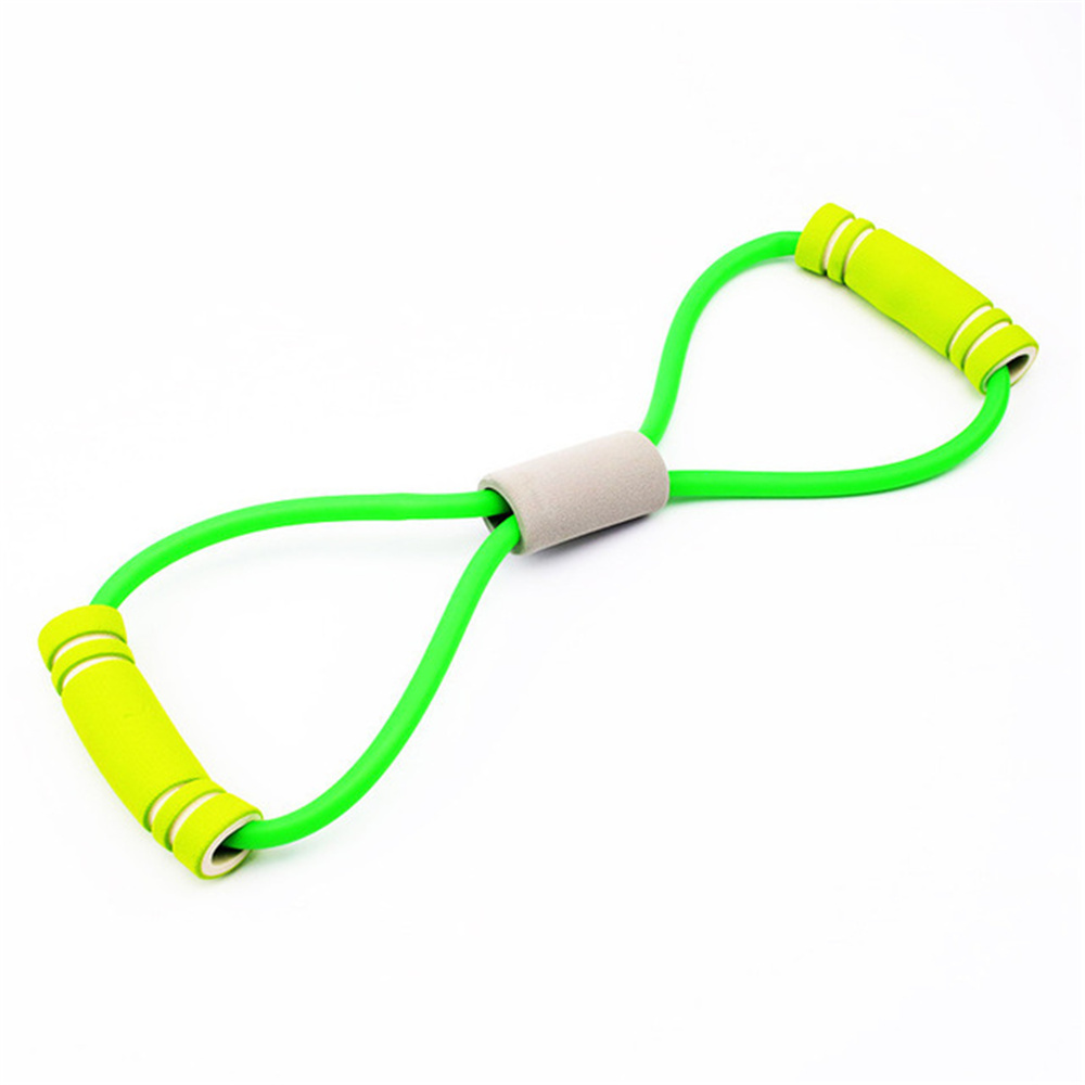 

Decompression Toy Yoga Gum Resistance 8 Word Chest Expander Rope Workout Muscle Fitness Rubber Elastic Bands for Sports Exercise