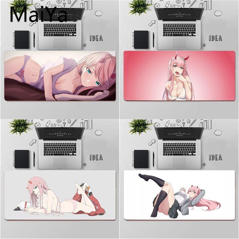 Mouse Pads & Wrist Rests Maiya High Quality Sexy Darling In The FranXX Ass Gamer Play Mats Mousepad Large Pad Keyboards Mat-image-728814149