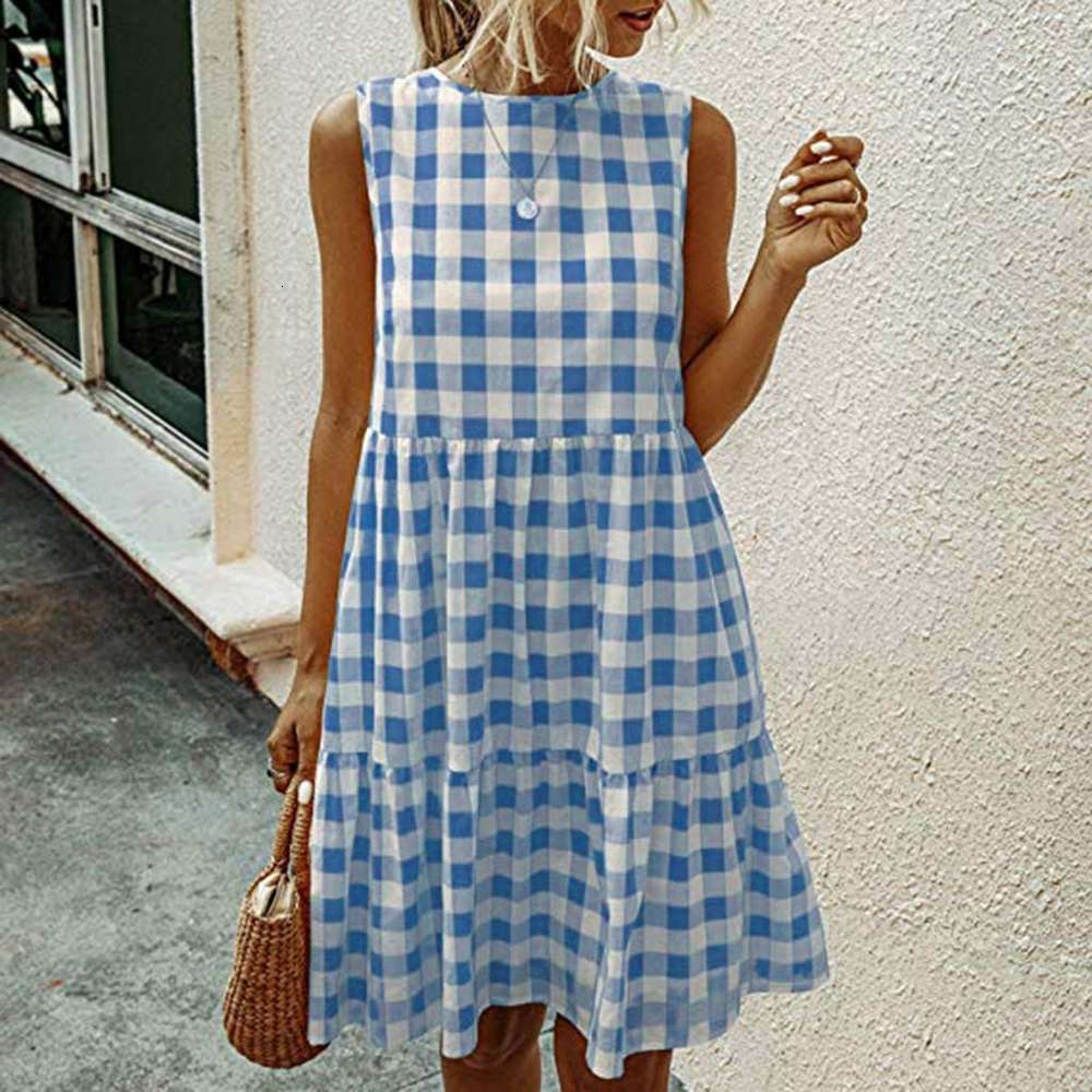 

2021 Classic Black White es Women Moulless Summer Dress Red Yellow Fashion Plate, Black;gray