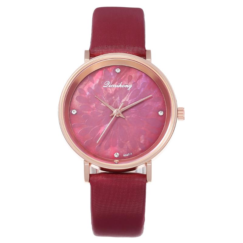 

Simple Style Women Watches Small Fashion Quartz Ladies Watch Drop Top Brand Elegant Girl Bracelet Wristwatches, Slivery;brown