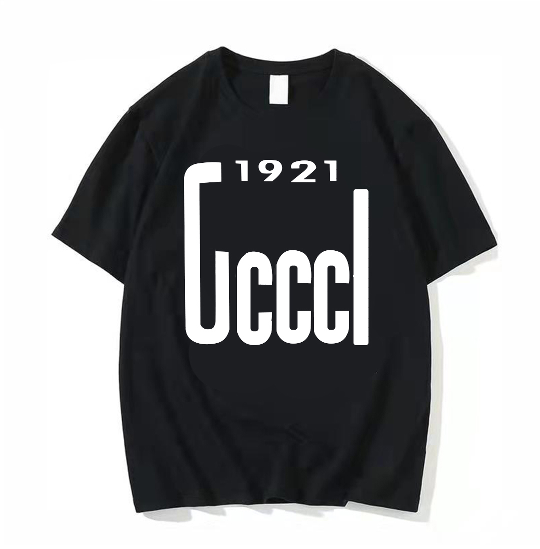 

2121 NEW Mens Womens Designer T shirts Printed Fashion hip hop style high man T-shirt Top Quality 100% Cotton Casual Tees Short Sleeve Luxe TShirts S-5XL#05, Black
