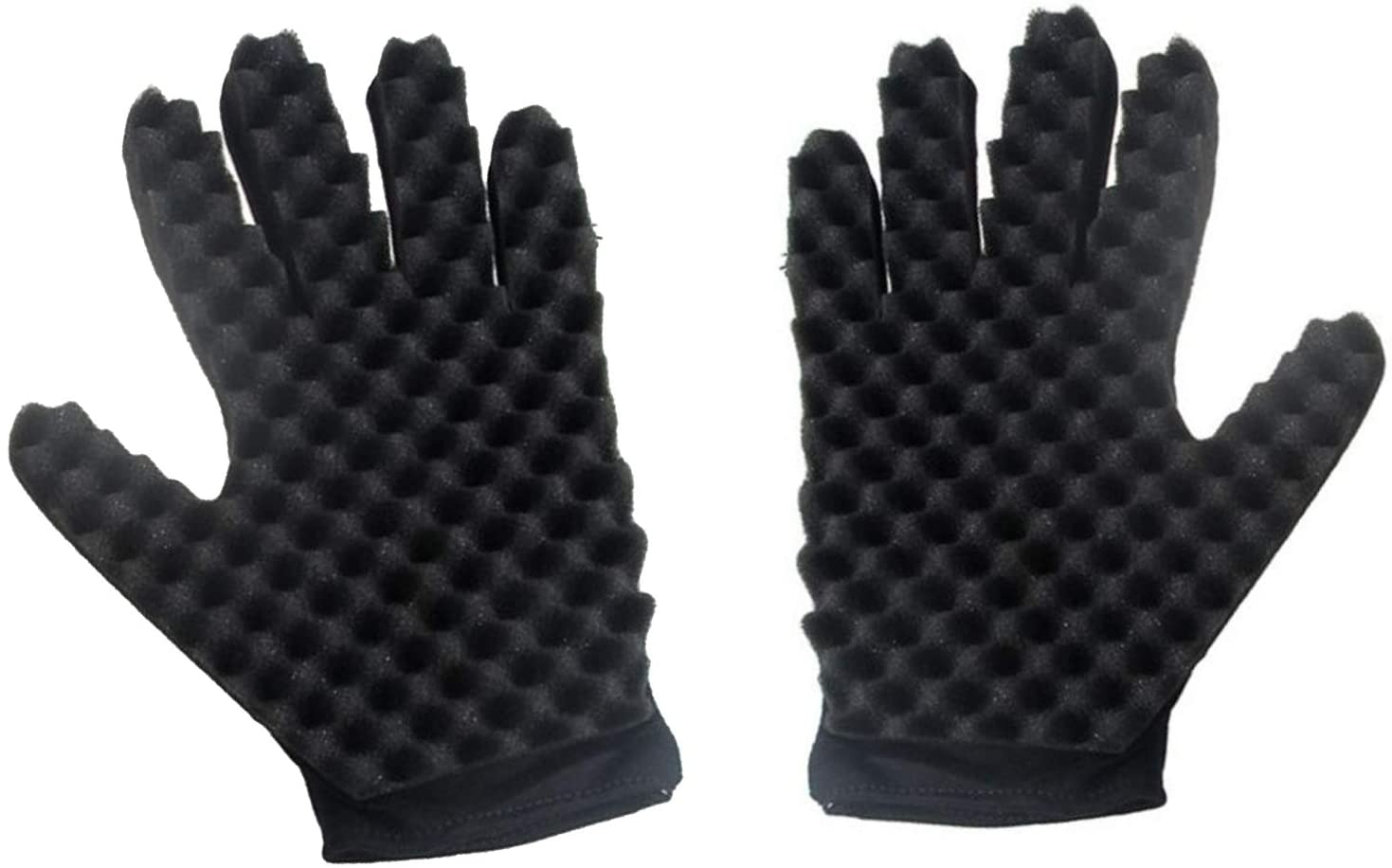 

Magic Afro Twist Hair Curling Sponge Gloves Barber Styling Tools Curl Brush Double Side With Wave For Both Hands