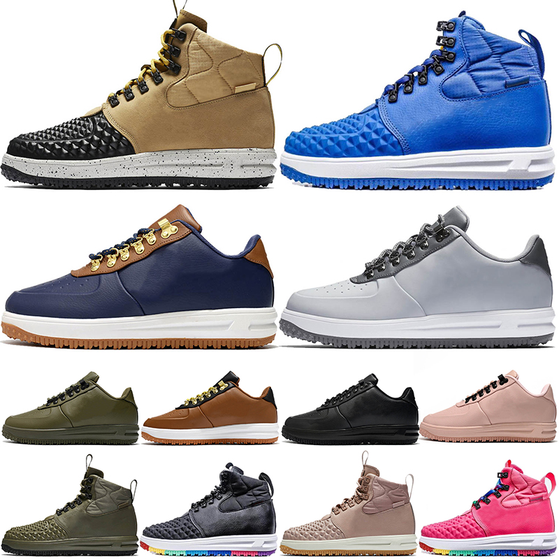 

Authentic Lunar 1 Duckboot Boots Sports Shoes Mens Women Black And Tan Burgundy Linen Medium Olive Obsidian Summit White Off Designer Runner Trainers Sneakers 36-47, #b1 black and tan 40-47