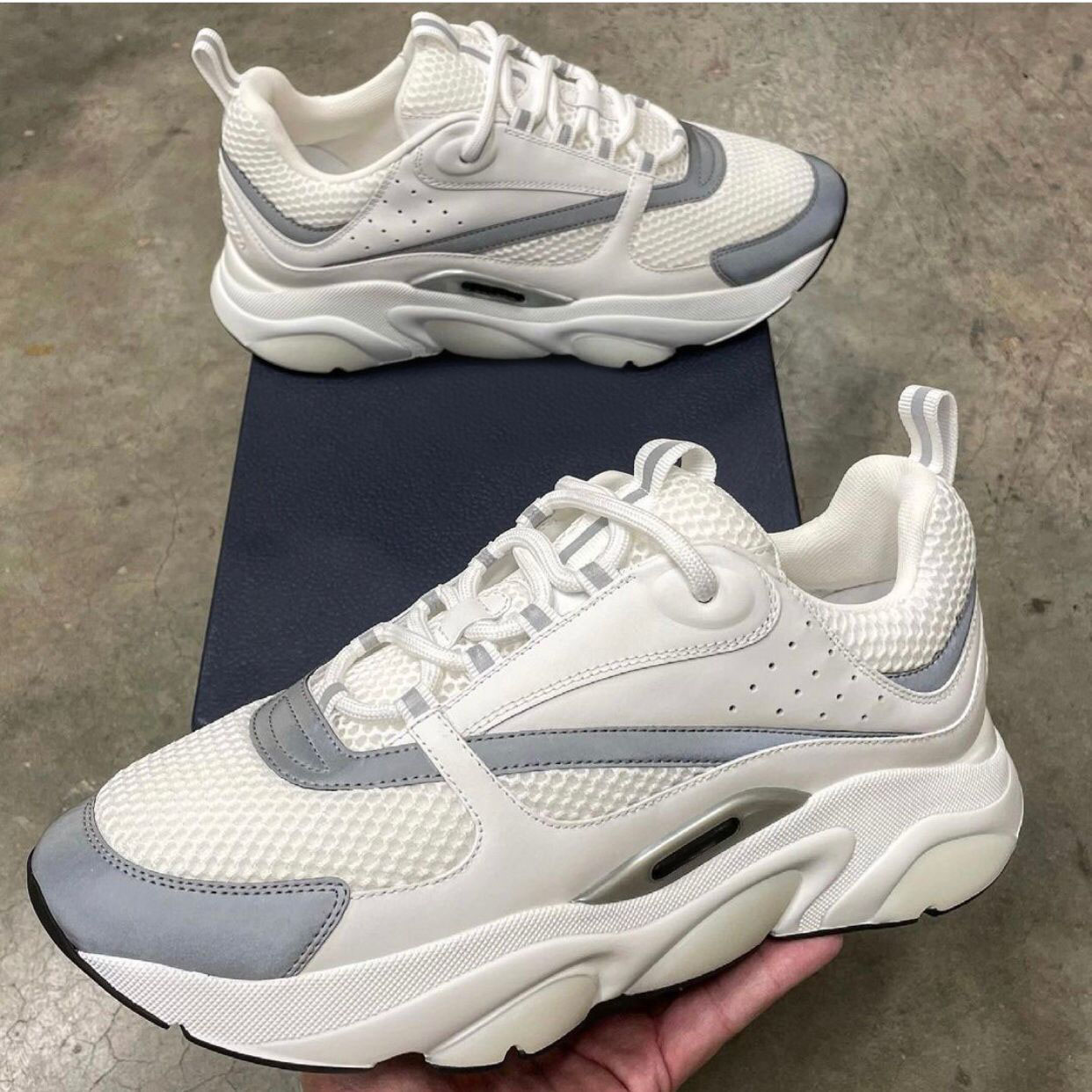 

Perfect Designer Sneaker Shoes Men's Casual Flats Couple Mesh Breathable Sports High Quality Skateboard Walking Outdoor Trainers EU35-47.BOX, 20