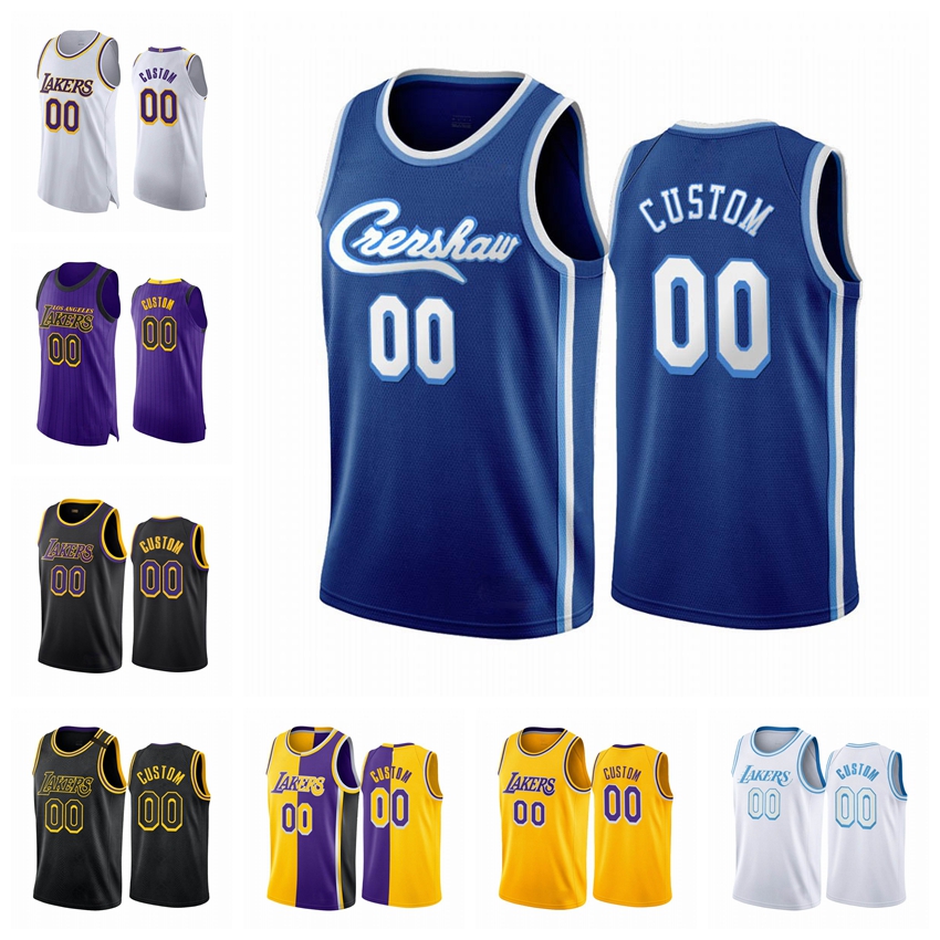 

Los Angeles Lakers MEN 2020-21 Custom Earned Black #00 Basketball Jersey