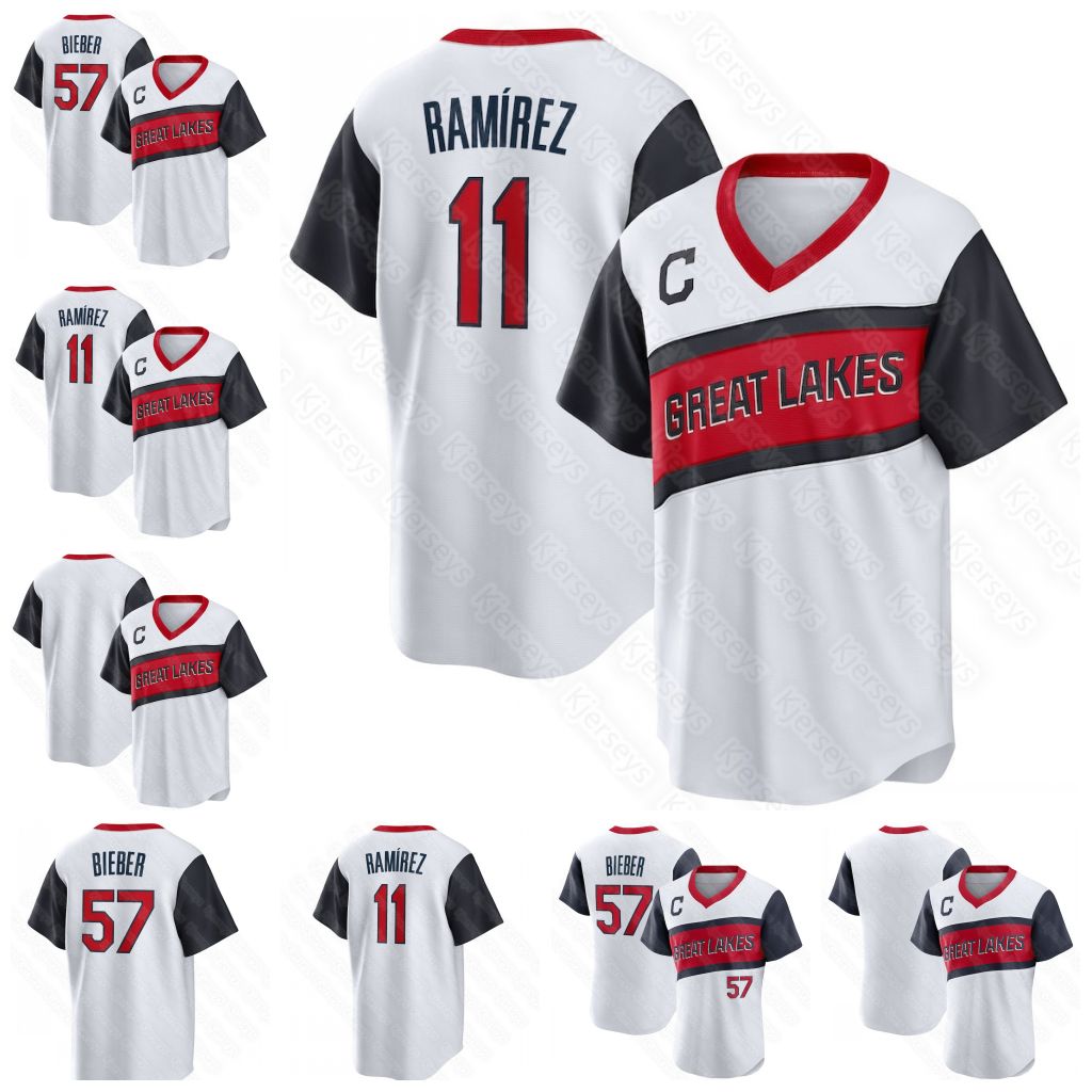 

11 Jose Ramirez Cleveland 2021 Little League Classic Jersey Shane Bieber Carlos Santana Oliver Perez Naquin Oscar Mercado Eddie Rosario Allen Reyes Rivera carrasco, Men s-xxxl/flexbase