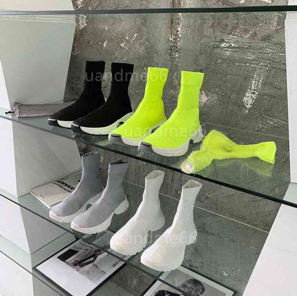 

With box shoes Top Speed 3.0 runner socks men womens BB designer Black White Yellow Paris sneakers mens women sock Casual Shoe 35- yemianbu