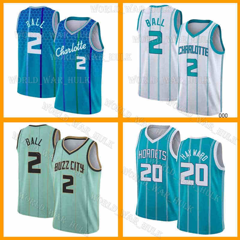 

LaMelo 2 Ball Jersey Gordon 20 Hayward Trae 11 Young 2021 2022 Basketball Jerseys Hornet City 75th Men Blue Charlottes Anniversary Spud 4 Webb Uniform 21 22, 75th jersey