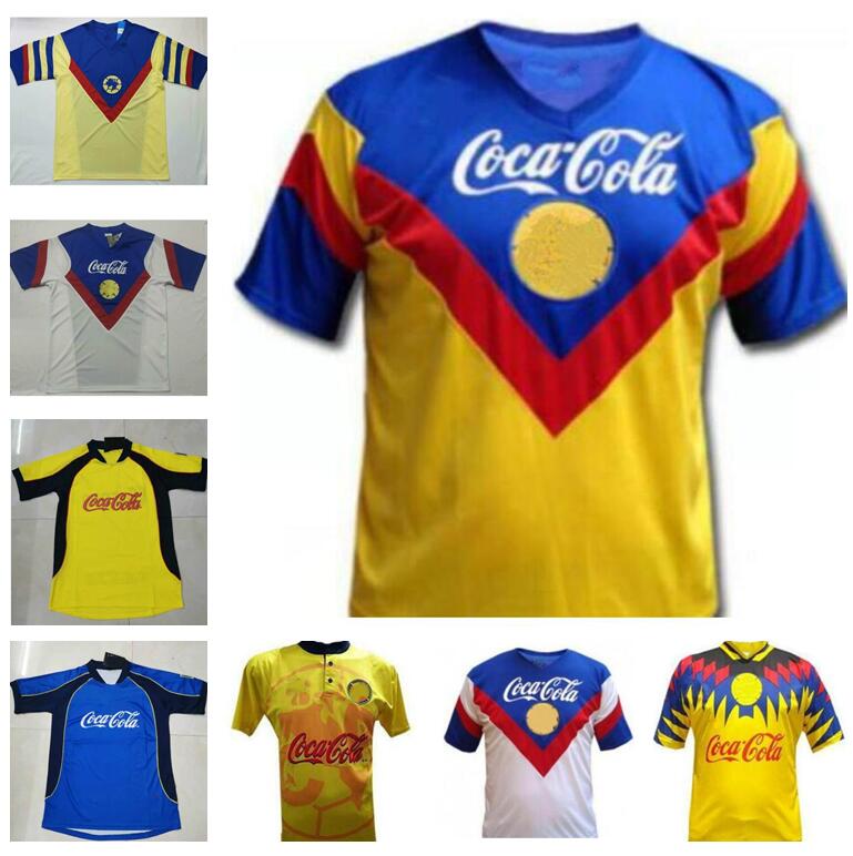 

RETRO Club America soccer Jerseys LIGA MX 01 02 93 94 95 96 Football Shirts MEXICO R.SAMBUEZA P.AGUILAR O.PERALTA C.DOMINGUEZ MATHEUS, 1988