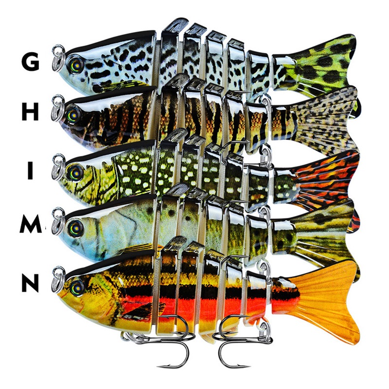

5pcs/lot Multi-section Fish Hard Baits & Lures 15 Color Mixed 10CM 15.5G 6# Hook Fishing Hooks Pesca Fishing Tackle Accessories WA_59 239 B3