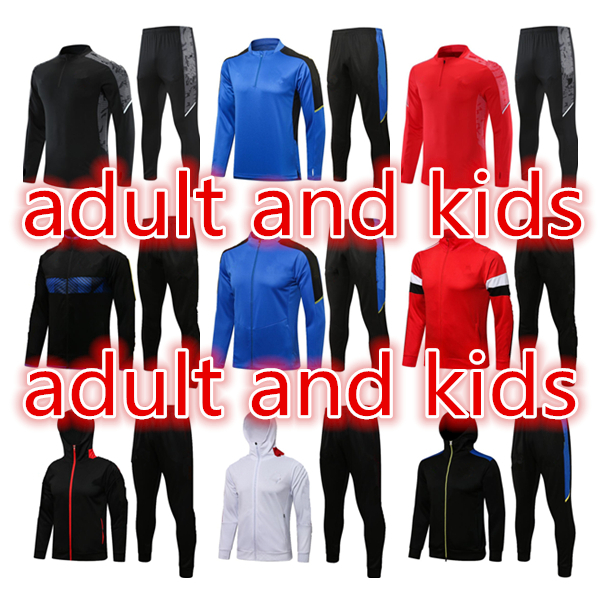 

2021 MAN men kids Tracksuit Full zipper jacket 21 22 MARTIAL football sportswear foot jogging training suit POGBA Soccer top quality., 17
