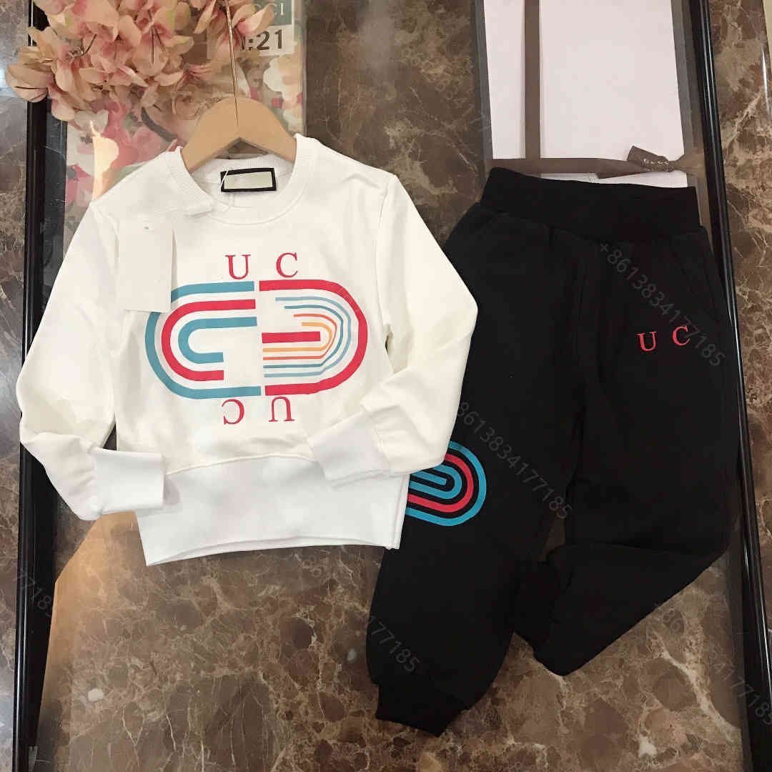 

Autumn kids designer clothing set fashion children hoodies sets brand long sleeve hooded sweatshirt pants two piece suit cotton child hoodie jackets boy kid clothes, Supplementary price difference