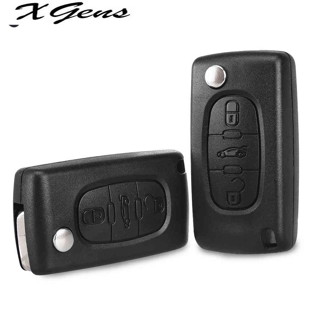 

3 Buttons Remote Car Key Shell Case Fob For Peugeot 207 208 307 308 408 Partner HU83 Blade CE0536, Other