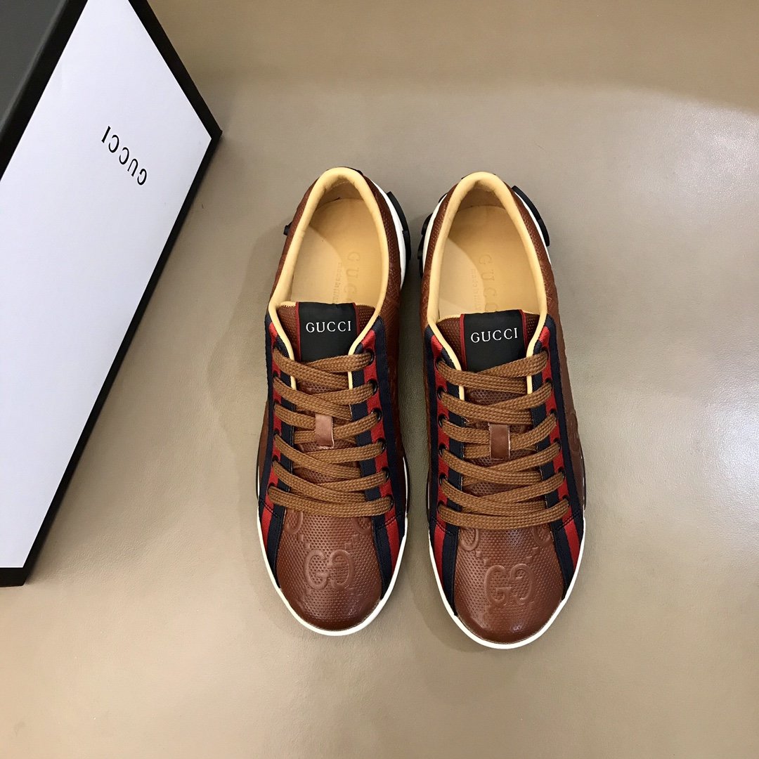 

LVLOUISVITTONVUTTON luxury designer brand men's shoes classic high-top fashion sports sneakers #2357, Brown