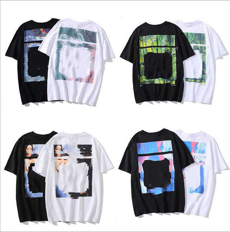 

Arrow pattern 21ss Summer Mens Womens Designers T Shirts Loose Tees Fashion Brands Tops Man S Casual Shirt Clothing Street Shorts Sleeve, White;black