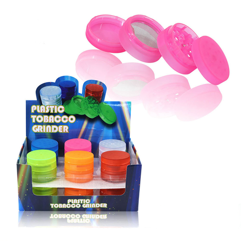 

2022 the latest 5 Layers Colorful Plastic Herb Grinder Hands Smoke Accessories