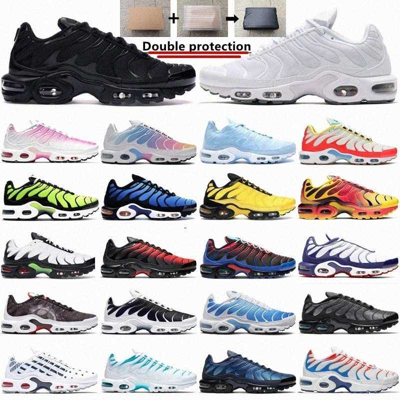 

2021 Tn Plus Running Shoes Men Black White Volt Glow Hyper Pastel Blue Oreo Women Breathable Mens Sneaker Trainer Outdoor Sport Fashion Size