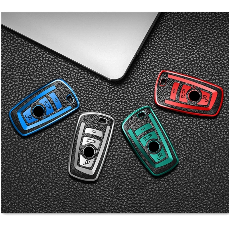 TPU Leather Key Case Auto Parts Keys Fob Cover For BMW F20 F30 G20 F31 F34 F10 G30 F11 X3 F25 X4 I3 M3 M4 1 3 5 Series Car Key Shell-image-747498252