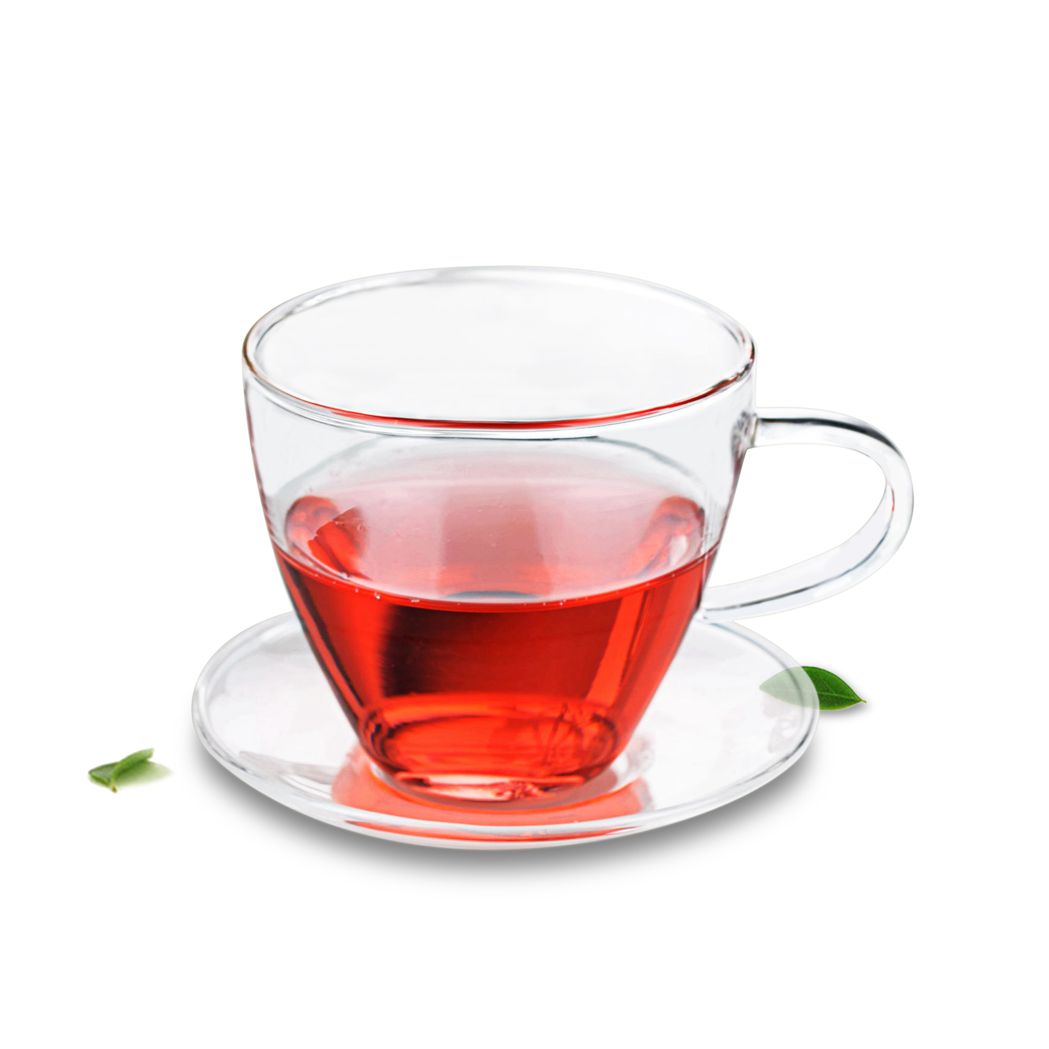 

Lots Tea Coffee Cup Set - Heat Resistant Glass Tea Cup + Saucer 160ml Drop Shipping