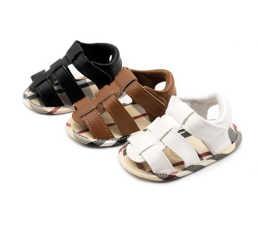 

Sole Semi-plastic Summer Toddler Neonatal Infant Girl Shoes Baotou Breathable Newborn Baby Shoes, 8115 black