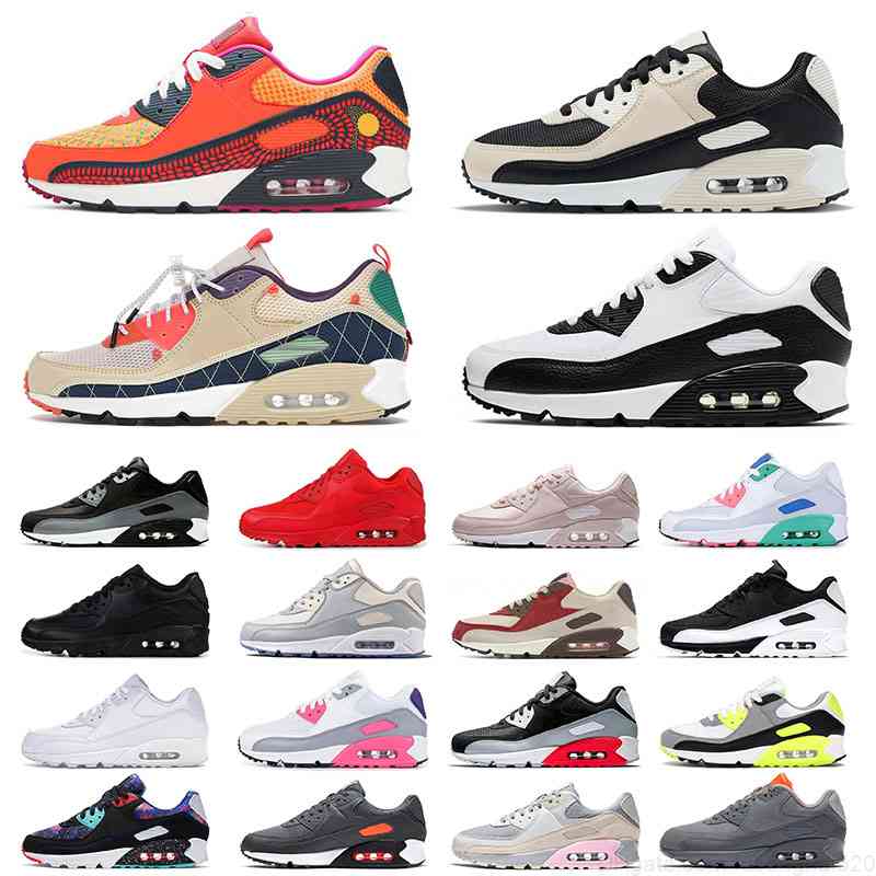 

90s Professional Running Shoes Men Women Big Size Us 12 Cool Grey UNC Pink Glasgow Green White Black air\rmax\rairmax Mens Womens Sports