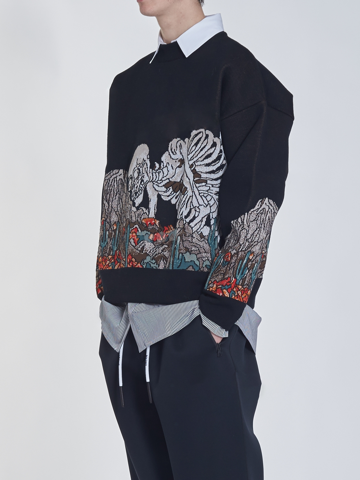 

Mens Ethnic print Clothing sweater crew neck mans and womens classic Embroidery ssweater knit cotton Leisure warmth sweaterss Skeleton jumper pullover, I need look other product