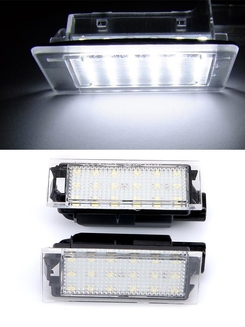 

Emergency Lights 2Pcs Canbus LED License Plate For Megane 2 3 Clio 4 CC Trafic Master Kangoo Twingo Kadjar Laguna
