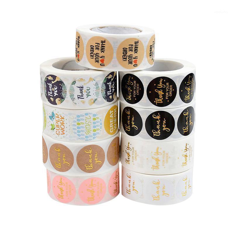 

Party Decoration 500pcs/roll Thank You For Your Order Stickers DIY Scrapbook Diary Stationery Sticker Easter Birthday Gift Boxes Seal Label