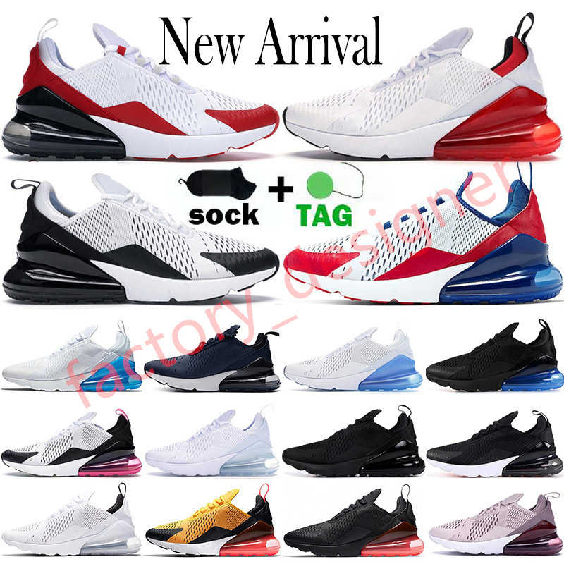 

Nike Air Max 270 Mens Running Shoes University Red Triple White Metallic Gold Black 270s Sports USA Photo Blue 27c Women Trainer Designer Sn