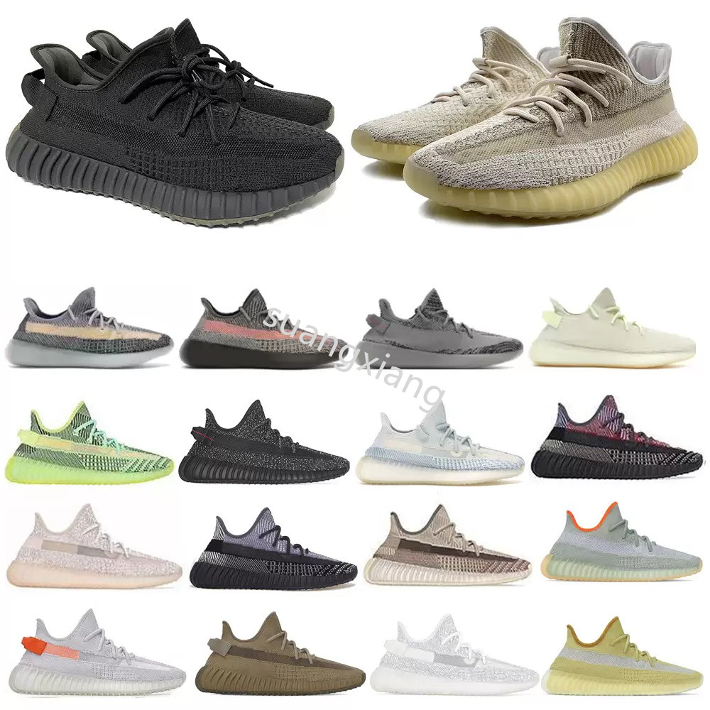 

men women Casual shoes v2 foam 3m mono ice Carbon Cinder Zebra Static black Yecheil Reflective Beluga Natural outdoor sneakers synth West bred boost, 25