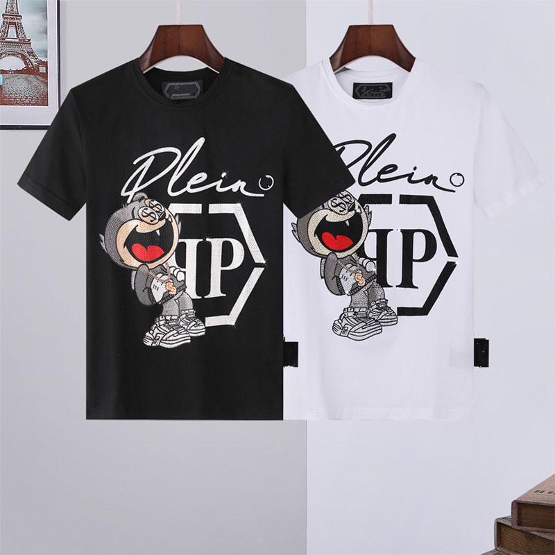 

European American fashion designers summer men's and women's sports casual loose solid color short sleeve T-shirt sportswear, White;black