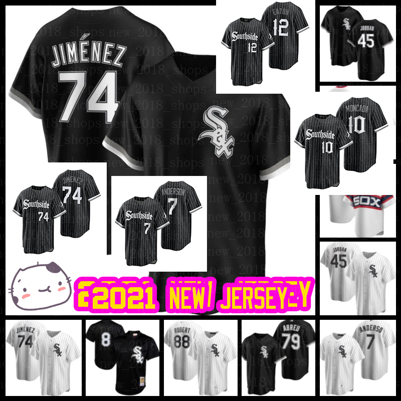 

White Sox Jerseys Chicago 8 Bo Jackson 74 Eloy Jimenez 35 Frank Thomas 10 Yoan Moncada 88 Luis Robert Baseball 79 Jose Abreu Liam Hendriks T, Blue;black