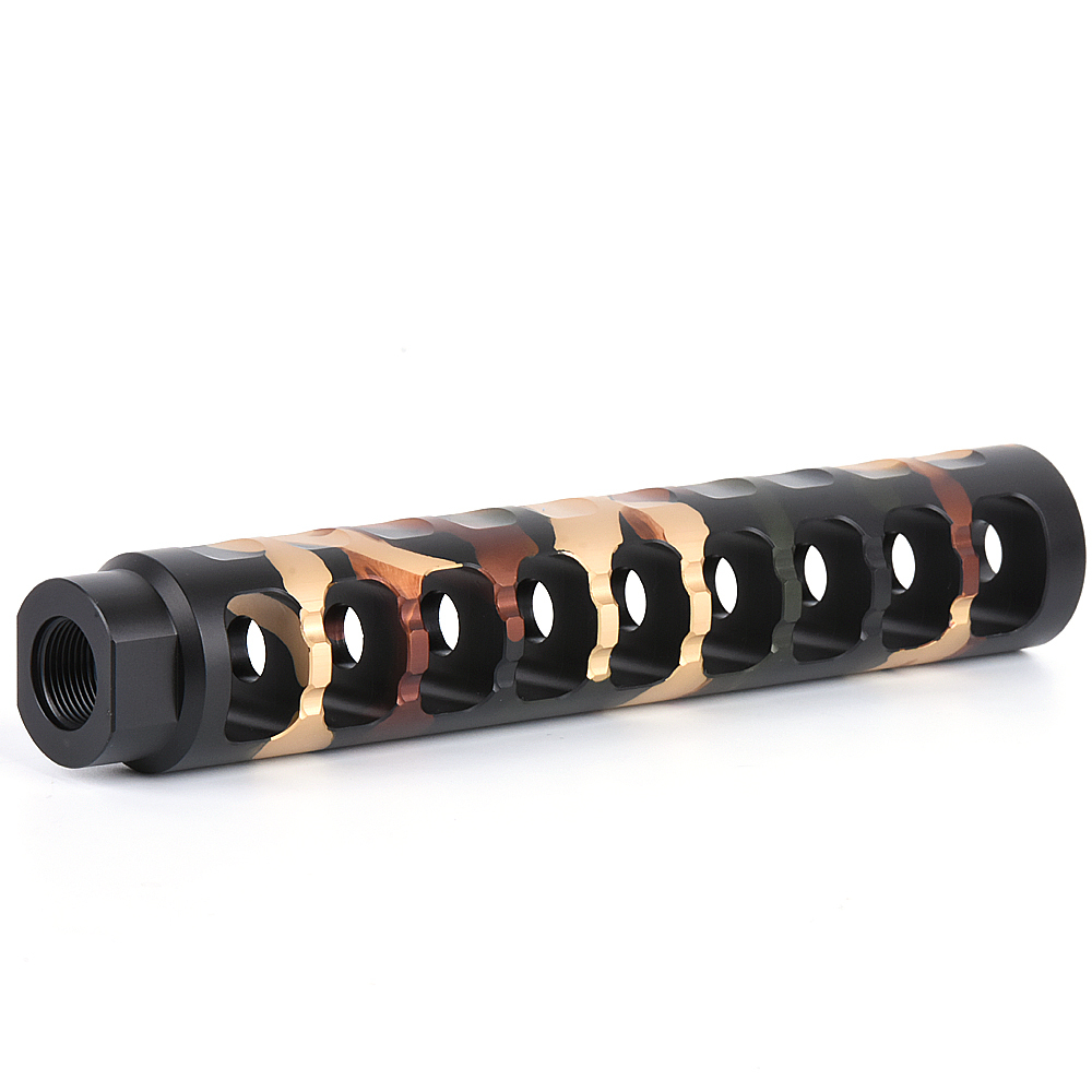 

7075 Aluminium 308 5/8x24tpi 7 Inch length Muzzle Brake 1.24, Customize