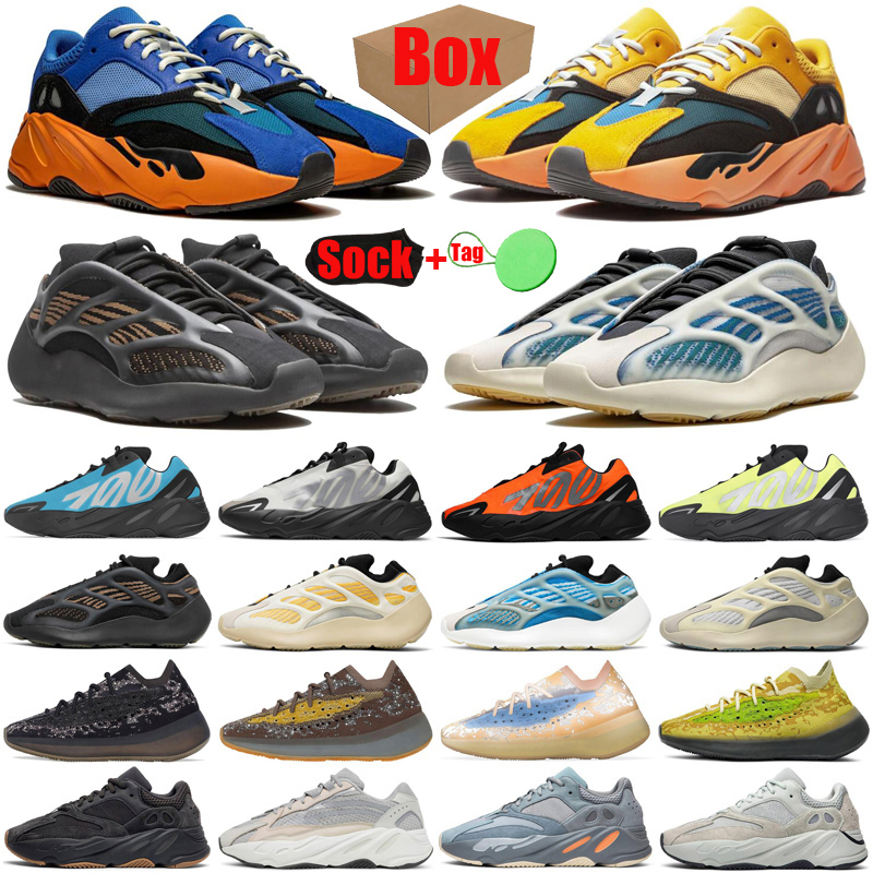 

fashion With Box&Sock&Tag kanye 700 v3 380 men women running shoes Bright Blue Cyan cream sun Static mens trainers sports runner, #16 hylte